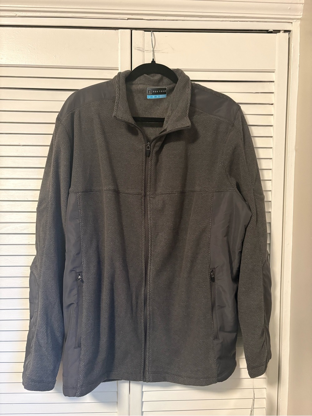 *NWT* PGA Tour Men's Gray Full-Zip Lightweight Jacket